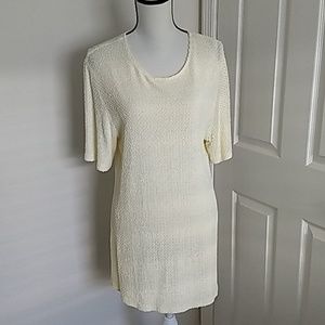 🌷‼️5/$20 - Shades of California VTG Texture Cream Top Style #1030 Size 16